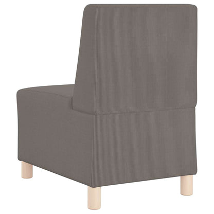 Modulares Armfreies Sofa 3 pcs Hellgrau 55 x 74 x 82 cm