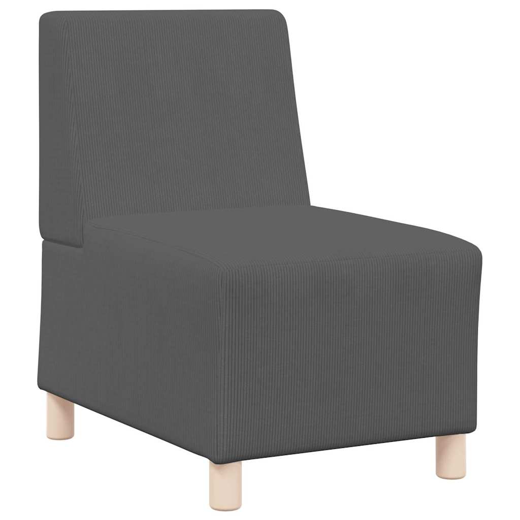 Modulares Armfreies Sofa 3 pcs Dunkelgrau 55 x 74 x 82 cm
