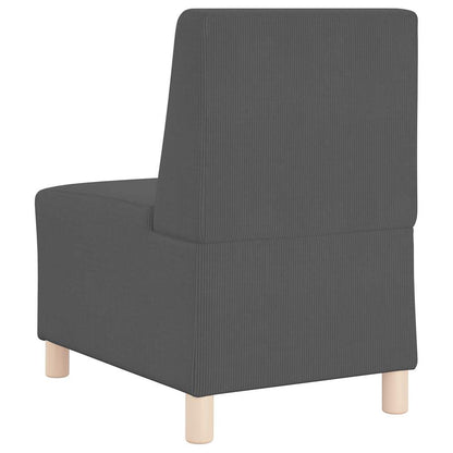 Modulares Armfreies Sofa 3 pcs Dunkelgrau 55 x 74 x 82 cm