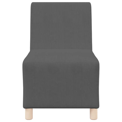 Modulares Armfreies Sofa 3 pcs Dunkelgrau 55 x 74 x 82 cm