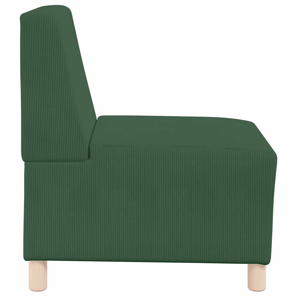 Modulares Armfreies Sofa 3 pcs Dschungelgrün 55 x 74 x 82 cm
