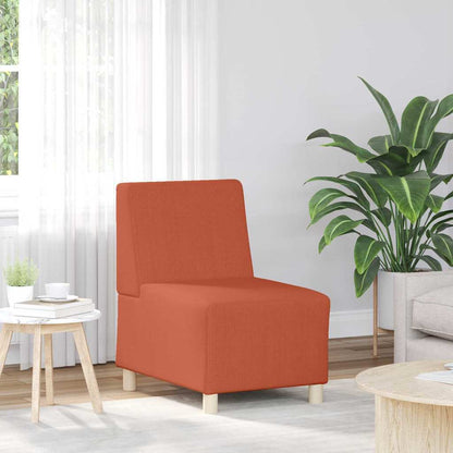 Modulares Armfreies Sofa 3 pcs Orange 55 x 74 x 82 cm Cordstoff