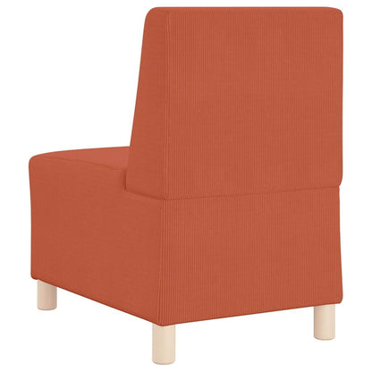 Modulares Armfreies Sofa 3 pcs Orange 55 x 74 x 82 cm Cordstoff