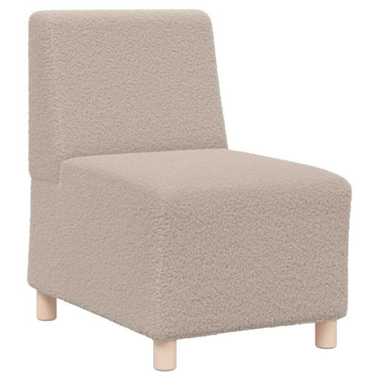 Modulares Armfreies Sofa 3 pcs Hellgrau 55 x 74 x 82 cm