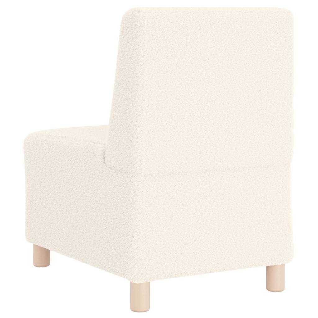Modulares Armfreies Sofa 3 pcs Creme 55 x 74 x 82 cm Cordstoff