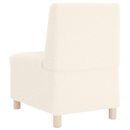 Modulares Armfreies Sofa 3 pcs Creme 55 x 74 x 82 cm Cordstoff