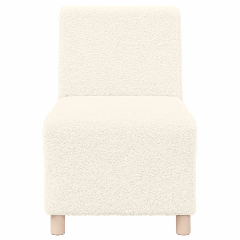 Modulares Armfreies Sofa 3 pcs Creme 55 x 74 x 82 cm Cordstoff