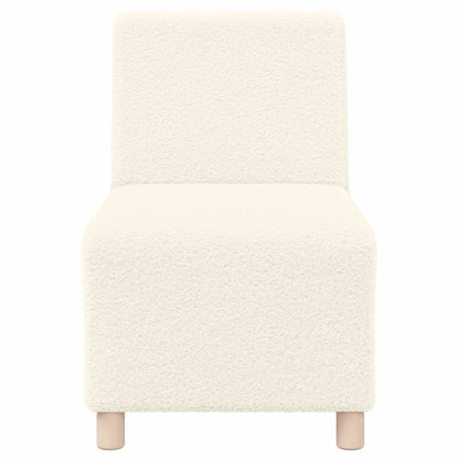 Modulares Armfreies Sofa 3 pcs Creme 55 x 74 x 82 cm Cordstoff