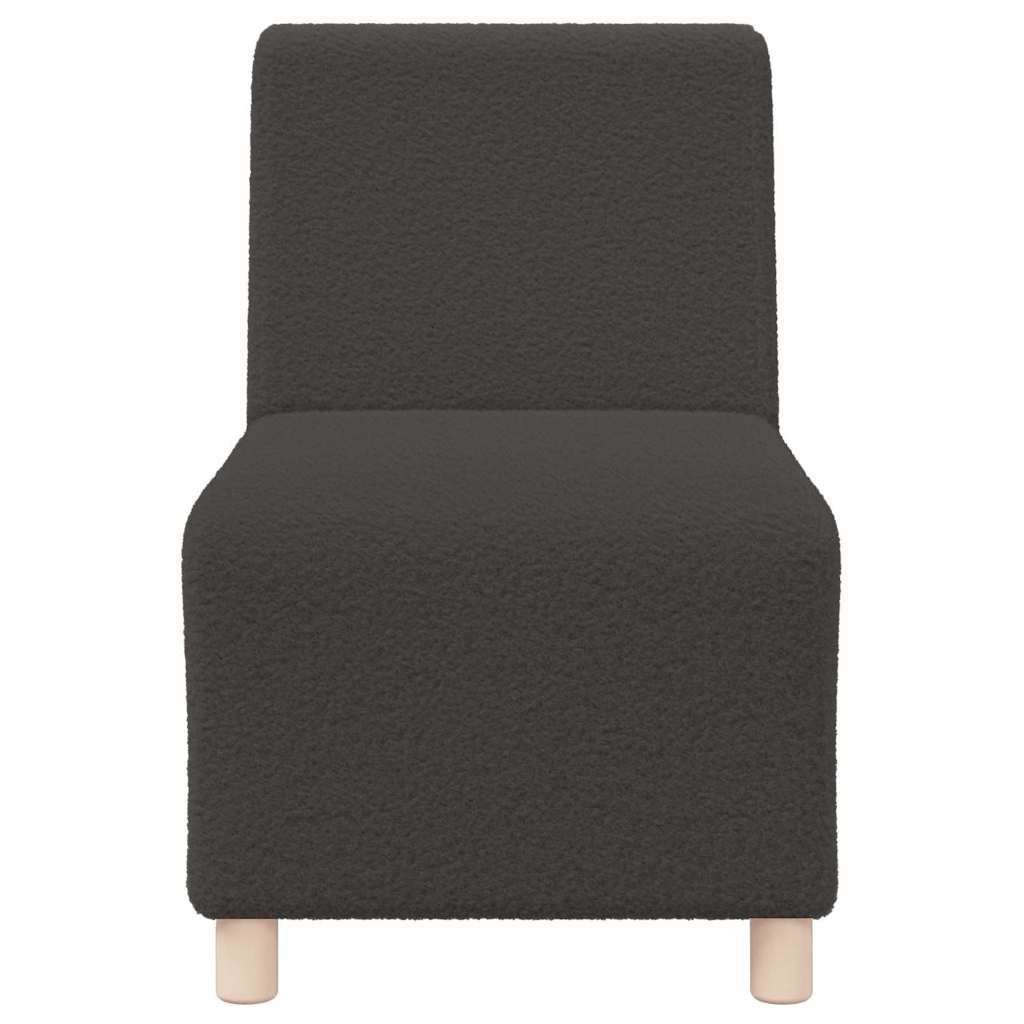 Modulares Armfreies Sofa 3 pcs Dunkelgrau 55 x 74 x 82 cm