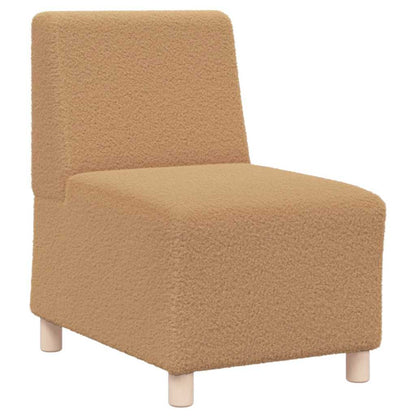 Modulares Armfreies Sofa 3 pcs Beige 55 x 74 x 82 cm Cordstoff