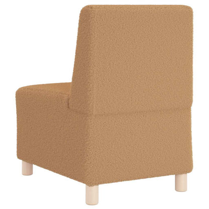 Modulares Armfreies Sofa 3 pcs Beige 55 x 74 x 82 cm Cordstoff