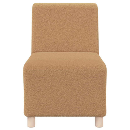 Modulares Armfreies Sofa 3 pcs Beige 55 x 74 x 82 cm Cordstoff