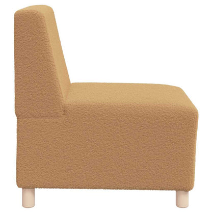 Modulares Armfreies Sofa 3 pcs Beige 55 x 74 x 82 cm Cordstoff