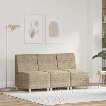 Sofa Stuhl 3 pcs Hellgrau 55 x 74 x 82 cm Faux Wildleder