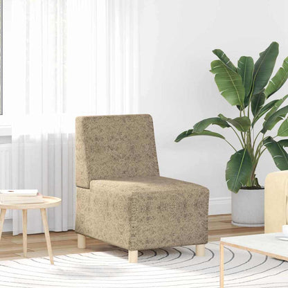 Sofa Stuhl 3 pcs Hellgrau 55 x 74 x 82 cm Faux Wildleder