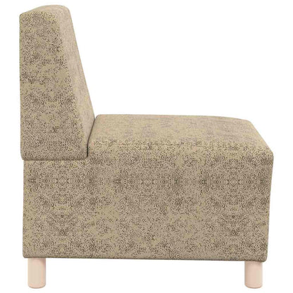 Sofa Stuhl 3 pcs Hellgrau 55 x 74 x 82 cm Faux Wildleder