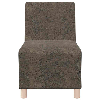 Sofa Stuhl 3 pcs Dunkelgrau 55 x 74 x 82 cm Faux Wildleder