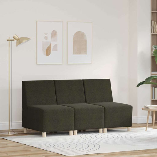 Sofa Stuhl 3 pcs Grün 55 x 74 x 82 cm Faux Wildleder