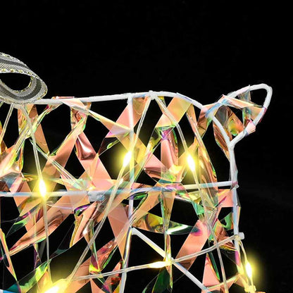 LED Rentiere mit 40 LEDs 5 pcs Mehrfarbig PET