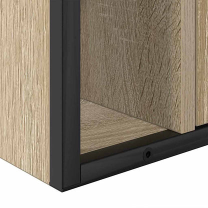 Badezimmermöbel Set 3 pcs Sonoma Eiche 33 x 33 x 185.5 cm