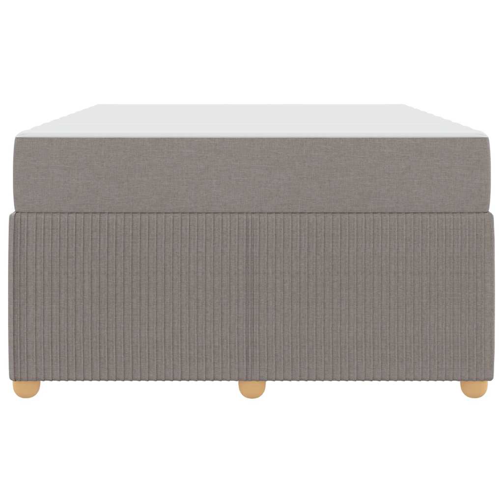 Bettgestell mit Matratze mit Matratze Taupe 120 x 200 cm Stoff
