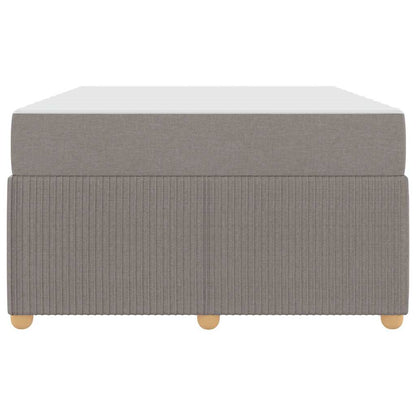 Bettgestell mit Matratze mit Matratze Taupe 120 x 200 cm Stoff