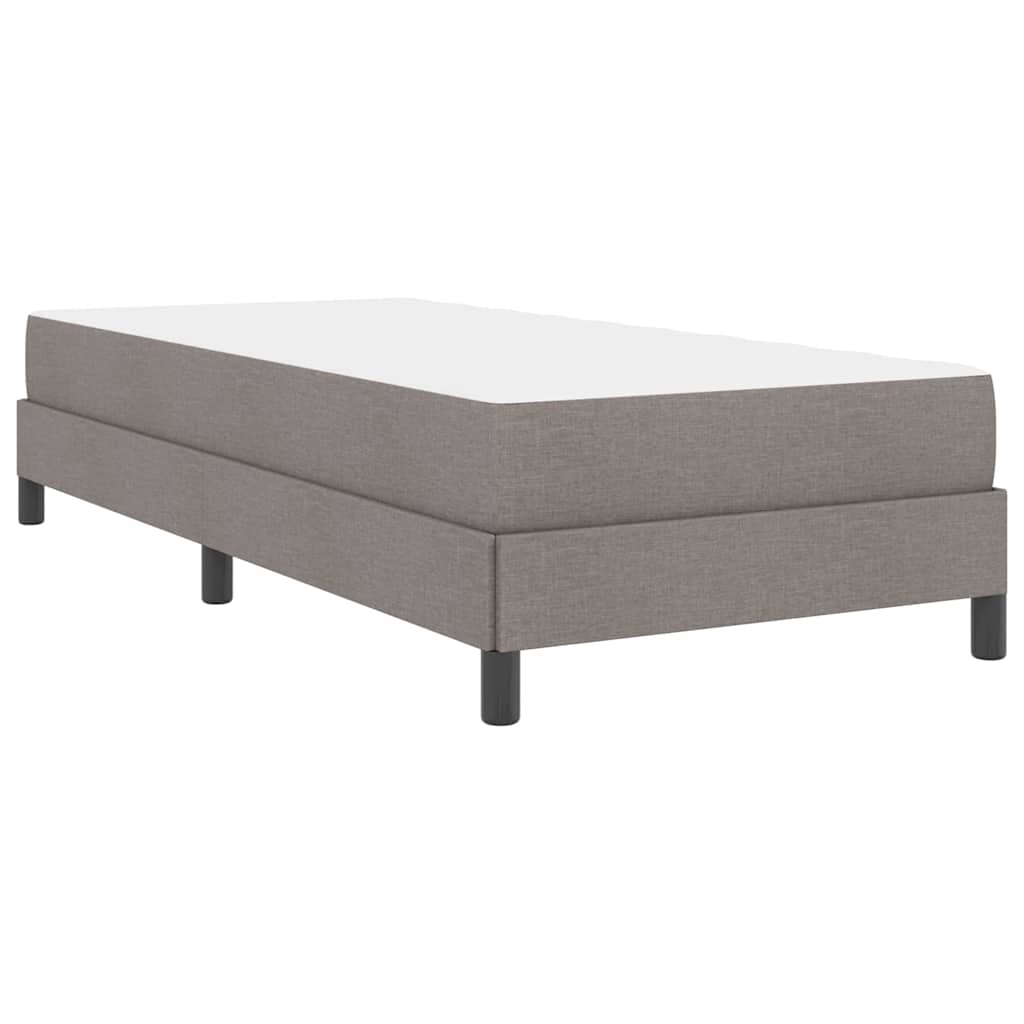 Boxspringbett mit Matratze Taupe 80 x 200 cm Stoff
