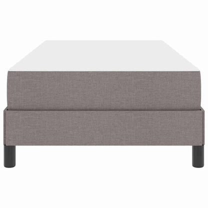 Boxspringbett mit Matratze Taupe 80 x 200 cm Stoff