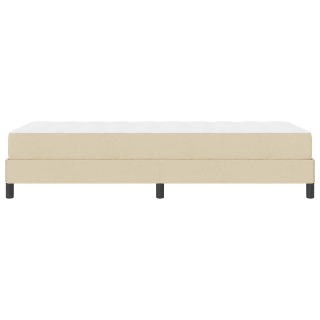 Boxspringbett mit Matratze Creme 80 x 200 cm Stoff