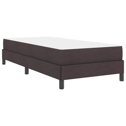 Boxspringbett mit Matratze Dunkelbraun 90 x 190 cm Stoff