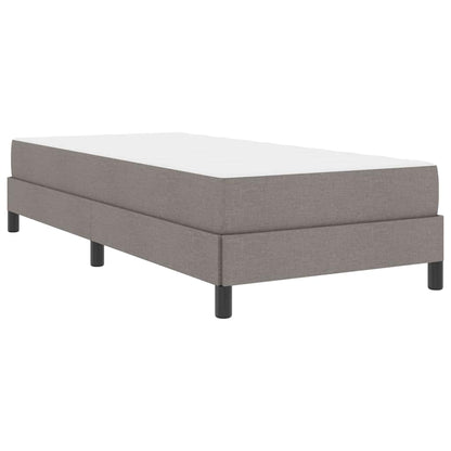Boxspringbett mit Matratze Taupe 90 x 190 cm Stoff