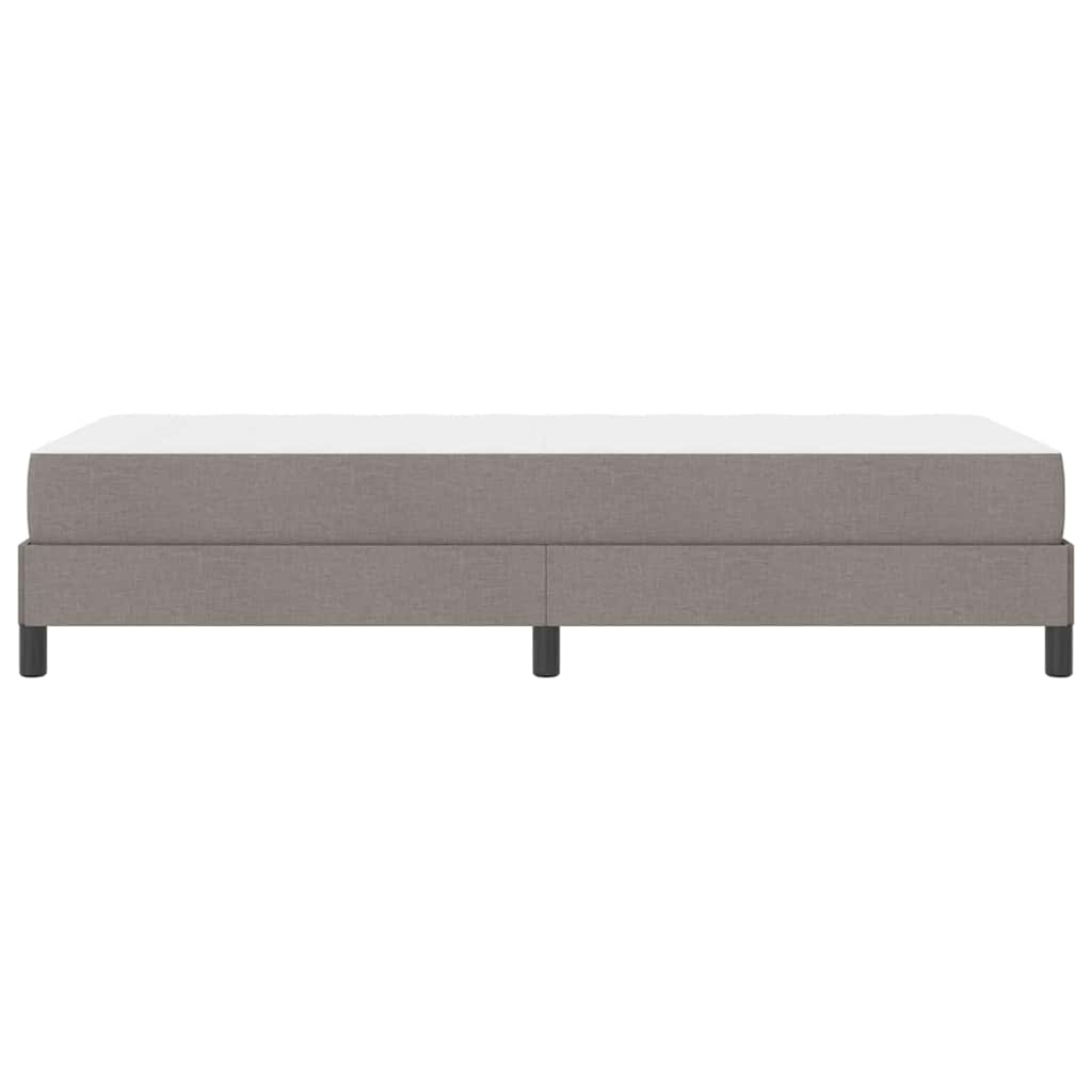 Boxspringbett mit Matratze Taupe 90 x 190 cm Stoff