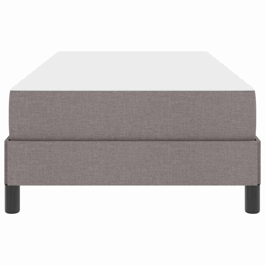 Boxspringbett mit Matratze Taupe 100 x 200 cm Stoff