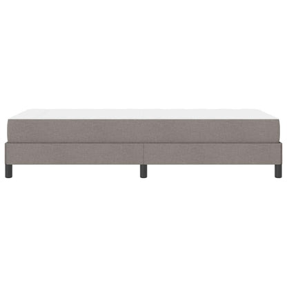 Boxspringbett mit Matratze Taupe 100 x 200 cm Stoff