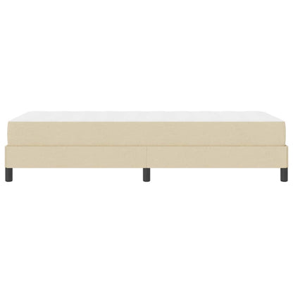 Boxspringbett mit Matratze Creme 100 x 200 cm Stoff