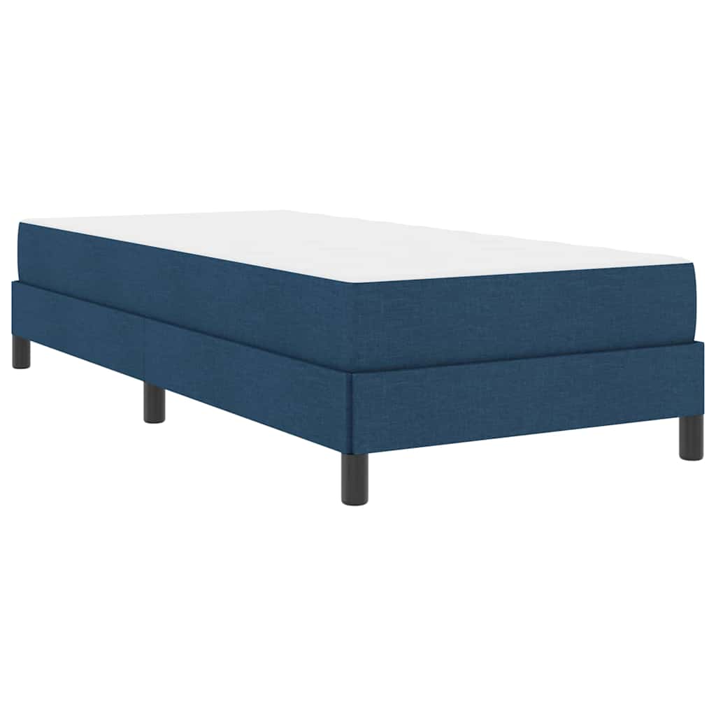 Boxspringbett mit Matratze Blau 100 x 200 cm Stoff