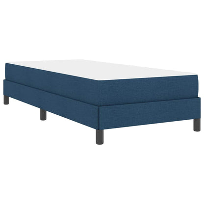 Boxspringbett mit Matratze Blau 100 x 200 cm Stoff