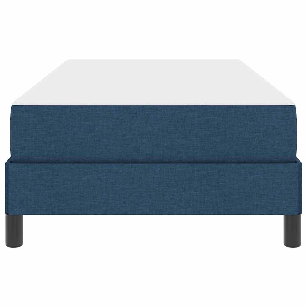 Boxspringbett mit Matratze Blau 100 x 200 cm Stoff