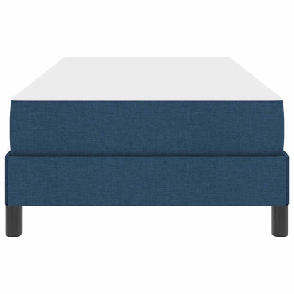 Boxspringbett mit Matratze Blau 100 x 200 cm Stoff