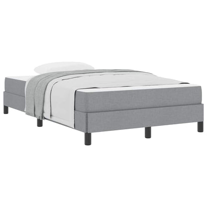 Boxspringbett mit Matratze Hellgrau 120 x 190 cm Stoff
