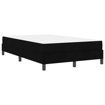 Boxspringbett mit Matratze Schwarz 120 x 190 cm Stoff