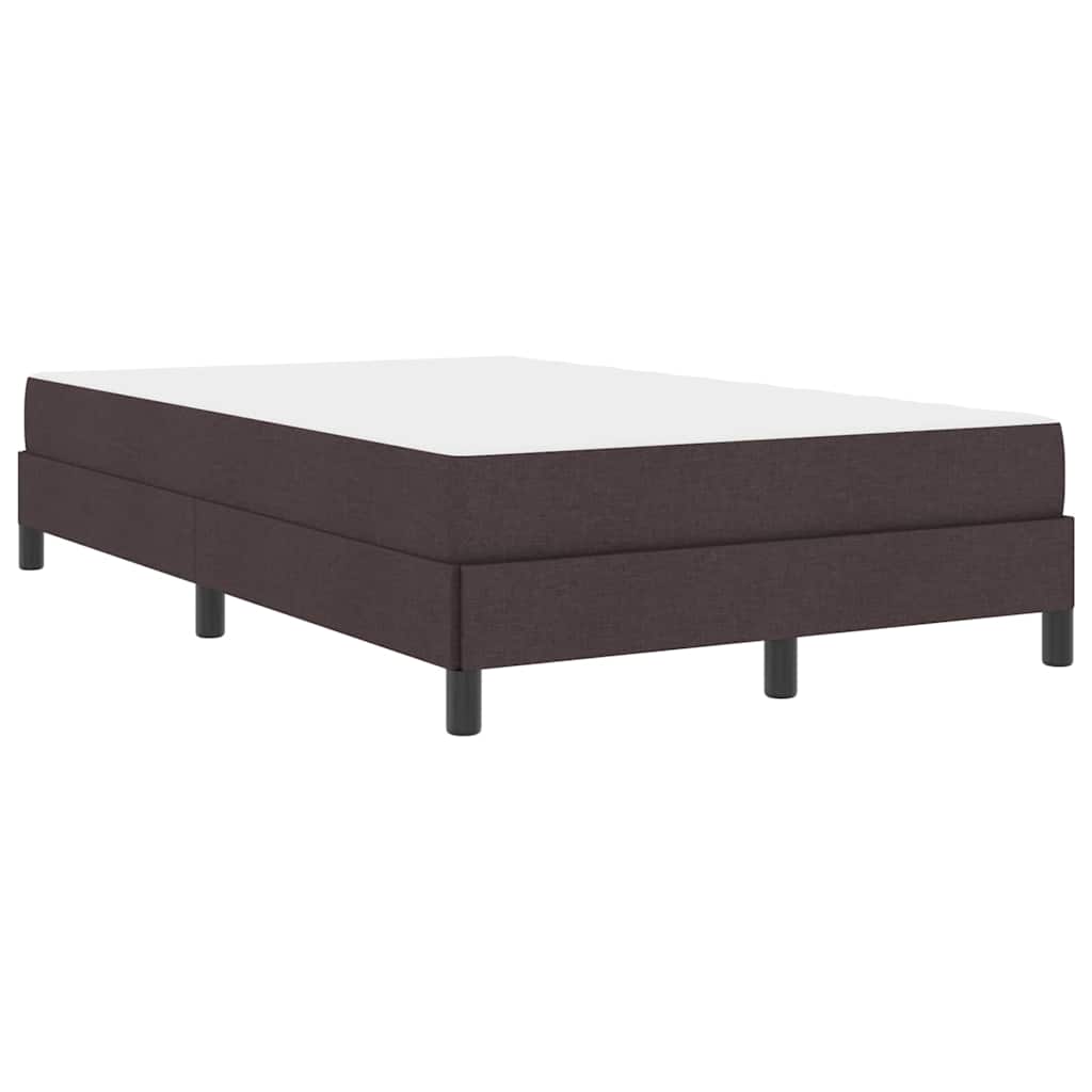 Boxspringbett mit Matratze Dunkelbraun 120 x 190 cm Stoff