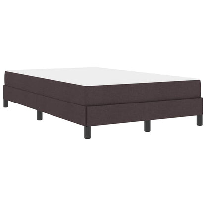 Boxspringbett mit Matratze Dunkelbraun 120 x 190 cm Stoff