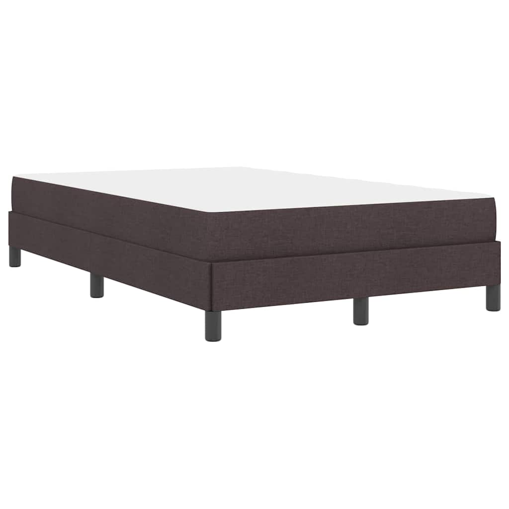 Boxspringbett mit Matratze Dunkelbraun 120 x 190 cm Stoff