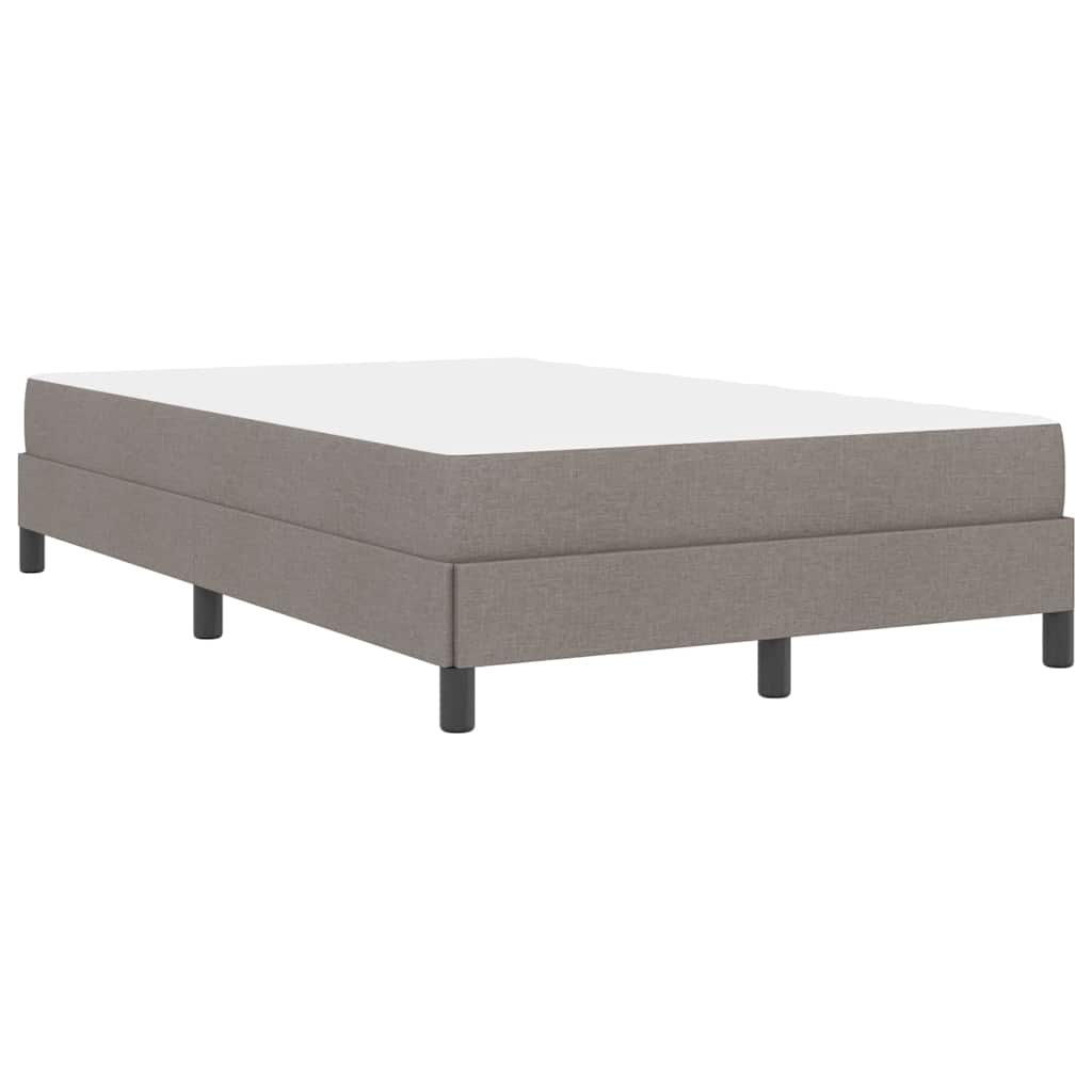 Boxspringbett mit Matratze Taupe 120 x 190 cm Stoff
