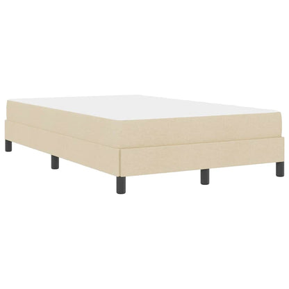 Boxspringbett mit Matratze Creme 120 x 190 cm Stoff