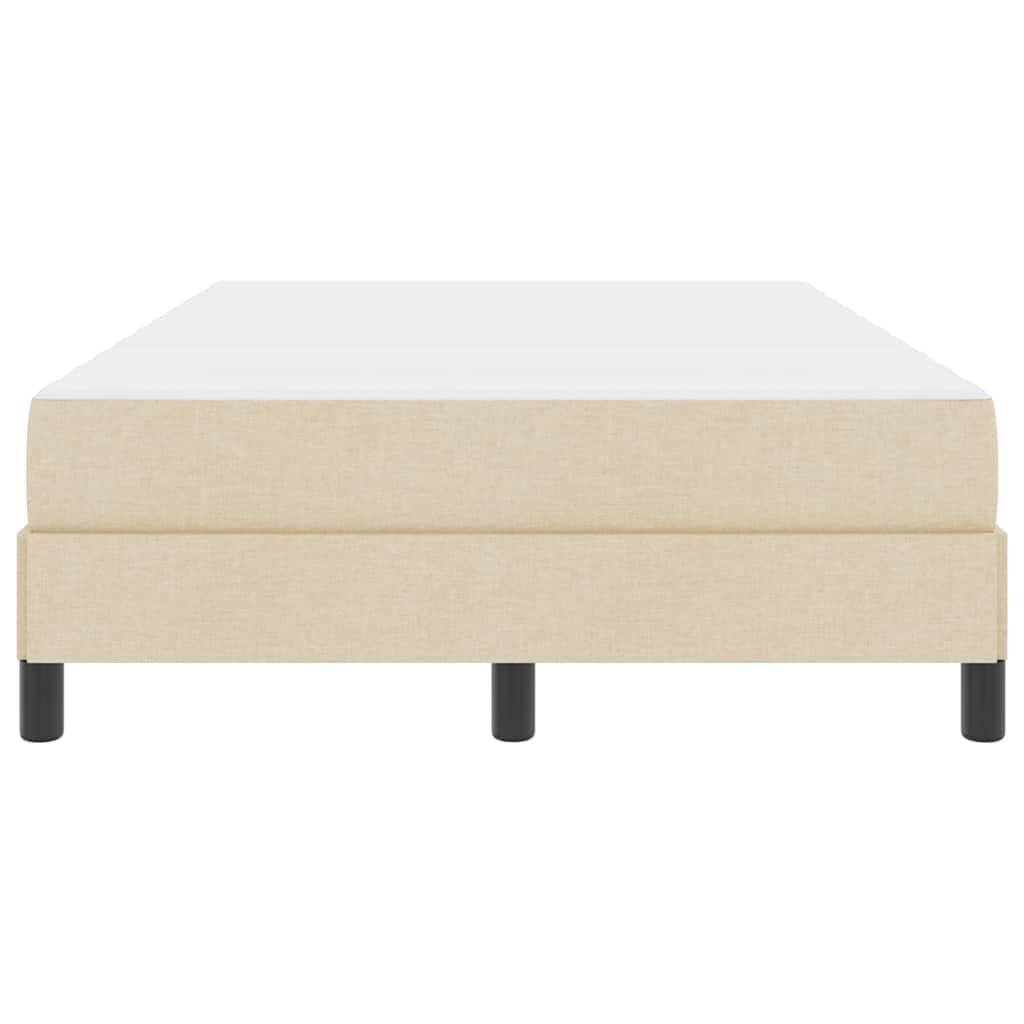 Boxspringbett mit Matratze Creme 120 x 190 cm Stoff