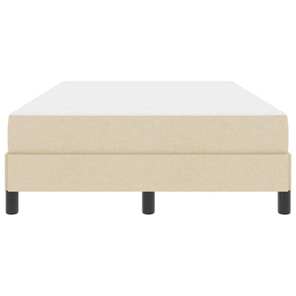 Boxspringbett mit Matratze Creme 120 x 190 cm Stoff