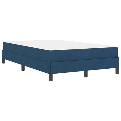 Boxspringbett mit Matratze Blau 120 x 190 cm Stoff