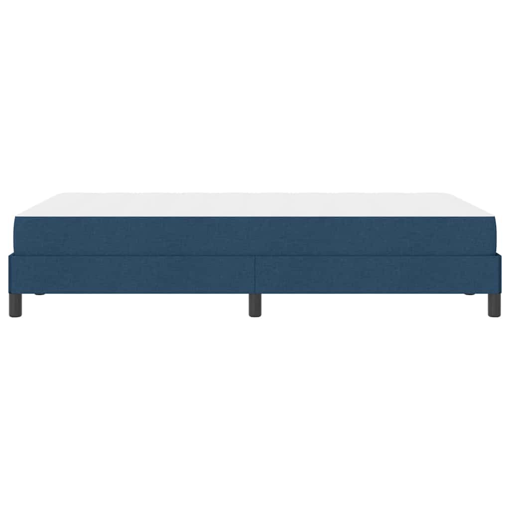 Boxspringbett mit Matratze Blau 120 x 190 cm Stoff